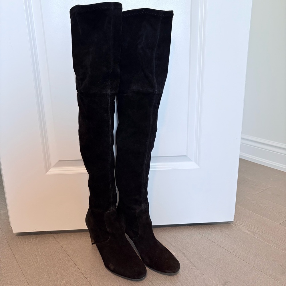 Carolina Herrera Black Over-the-Knee Women's Boots